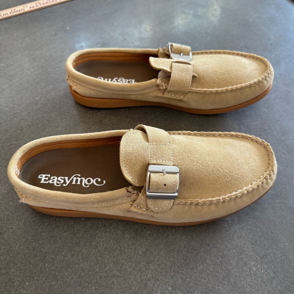 Tan Suede Loafers for Men - Picture 2 of 7